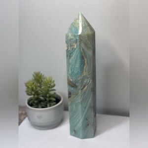 Huge Blue Caribbean Calcite Tower